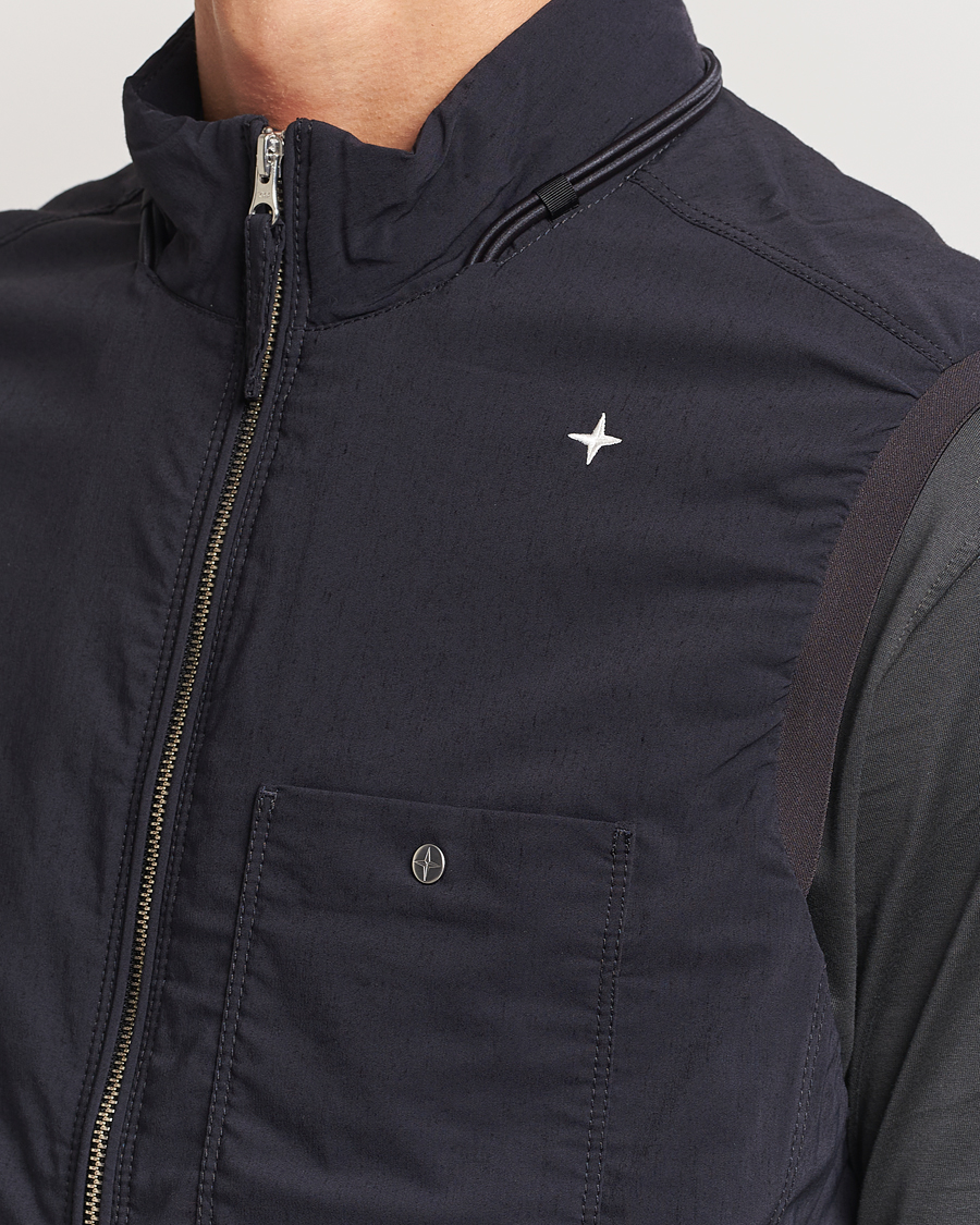Herre | Jakker | Stone Island | Stellina Wool/Nylon Padded Vest Blue Marine