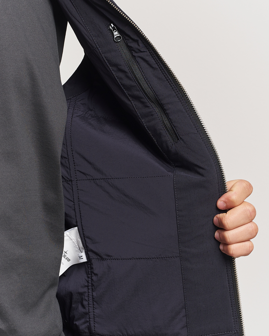 Herre | Jakker | Stone Island | Stellina Wool/Nylon Padded Vest Blue Marine
