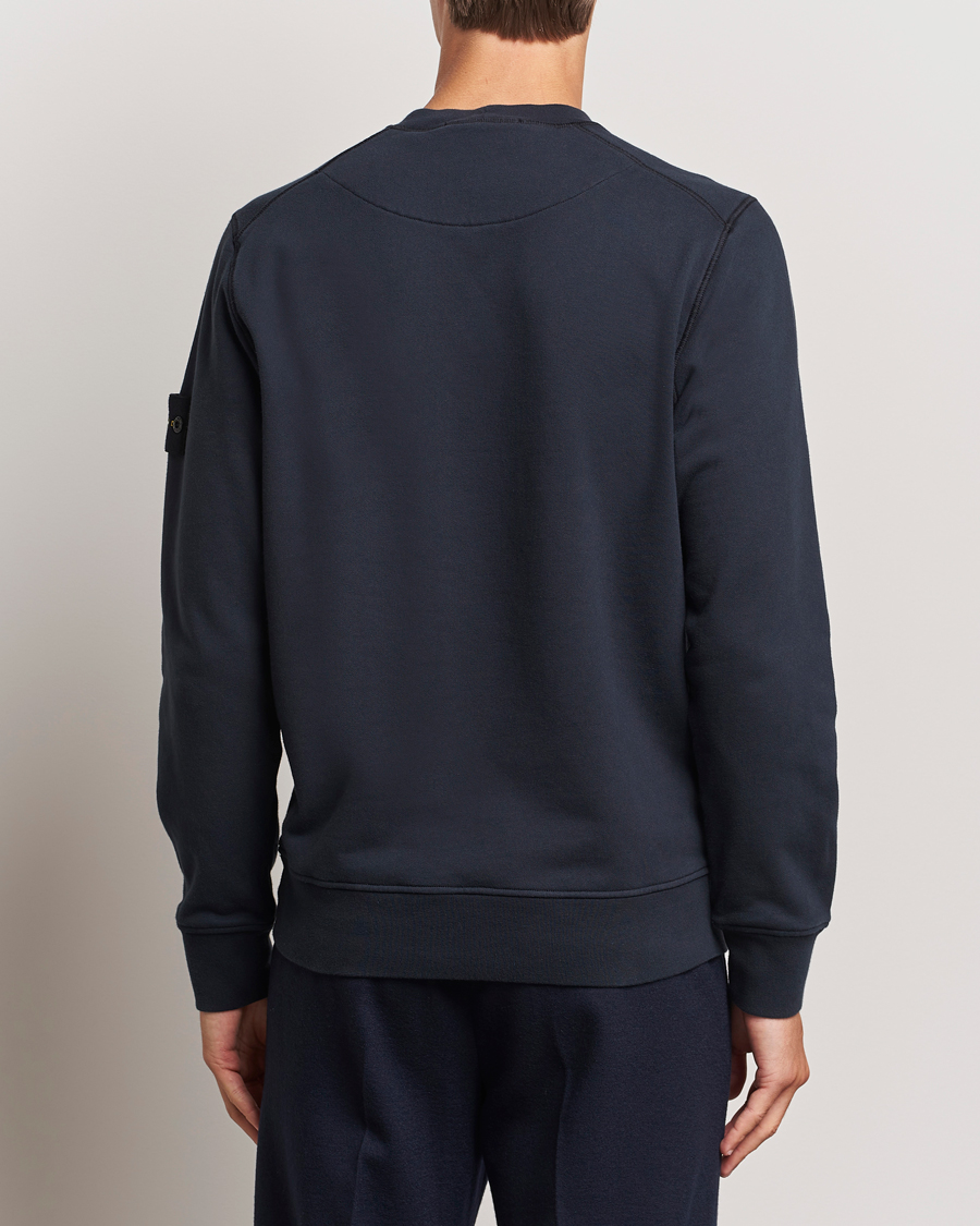 Herre | Trøjer | Stone Island | Garment Dyed Fleece Sweatshirt Navy Blue