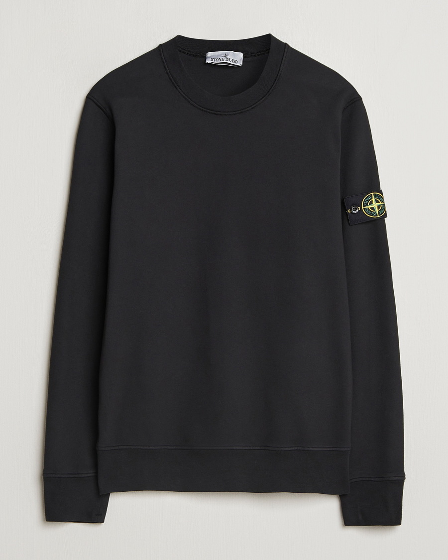 Herre | Trøjer | Stone Island | Garment Dyed Fleece Sweatshirt Black