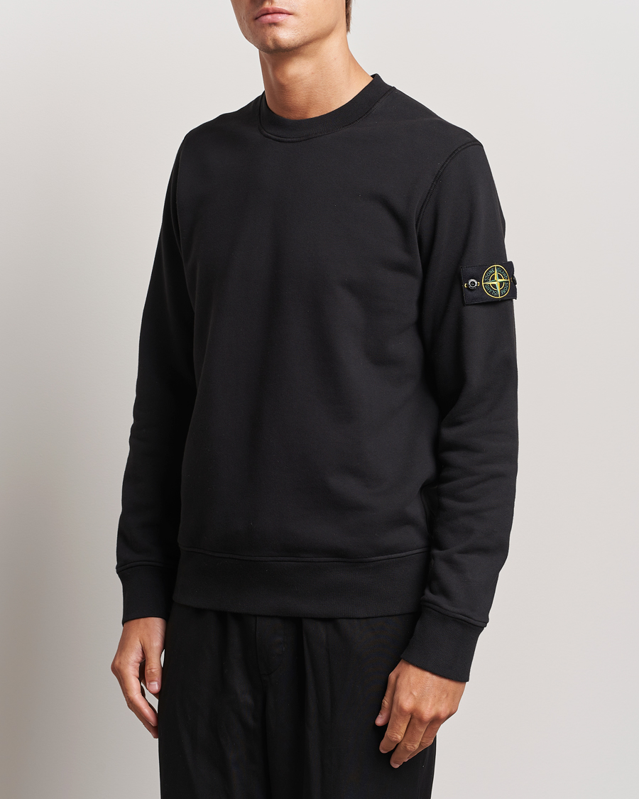 Herre | Trøjer | Stone Island | Garment Dyed Fleece Sweatshirt Black