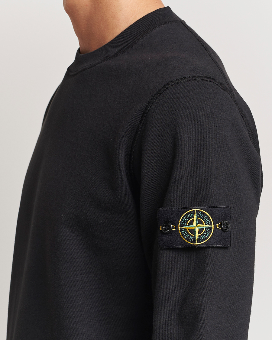 Herre | Trøjer | Stone Island | Garment Dyed Fleece Sweatshirt Black