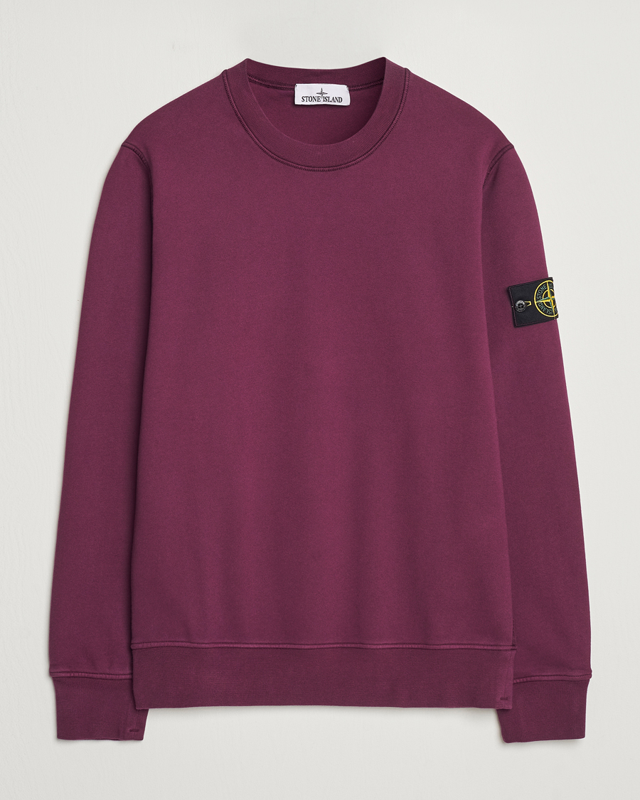 Herre | Trøjer | Stone Island | Garment Dyed Fleece Sweatshirt Burgundy