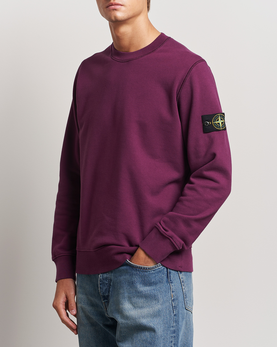 Herre | Trøjer | Stone Island | Garment Dyed Fleece Sweatshirt Burgundy