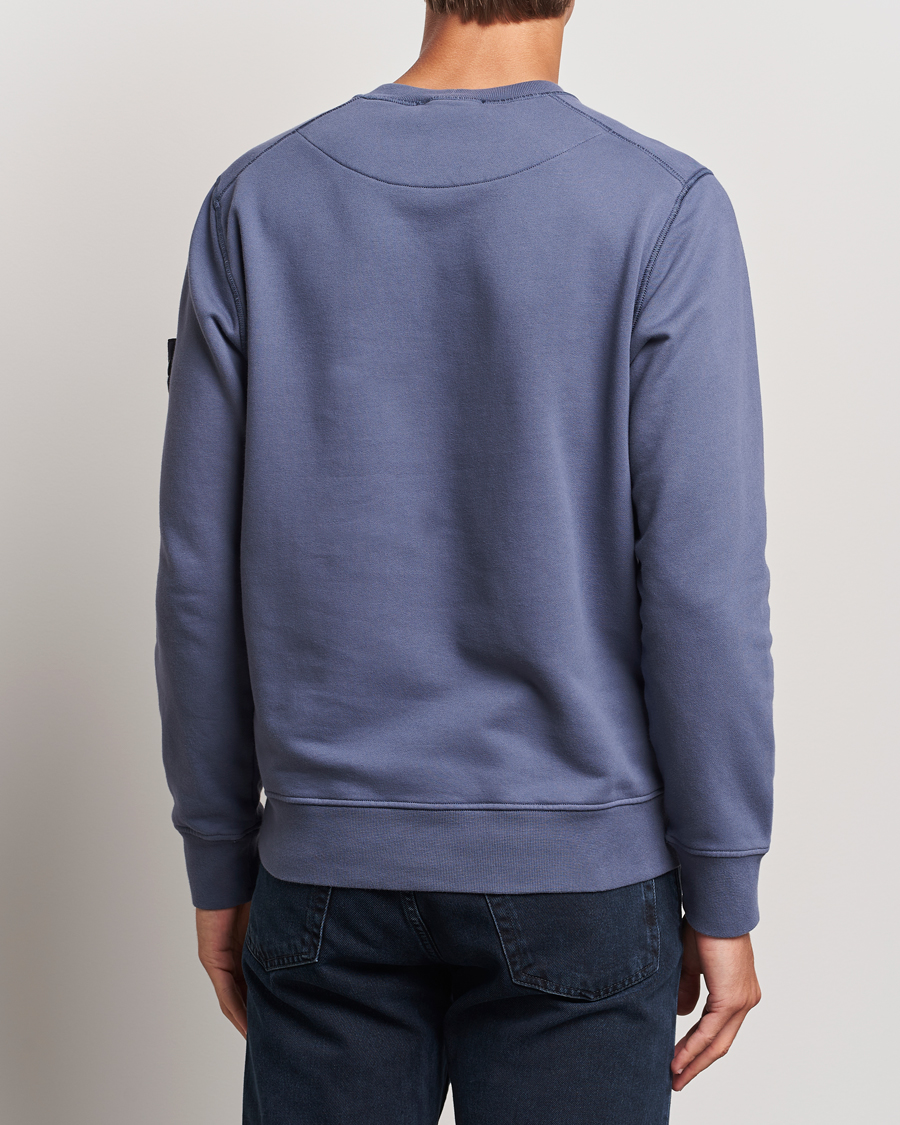 Herre | Trøjer | Stone Island | Garment Dyed Fleece Sweatshirt Mid Blue