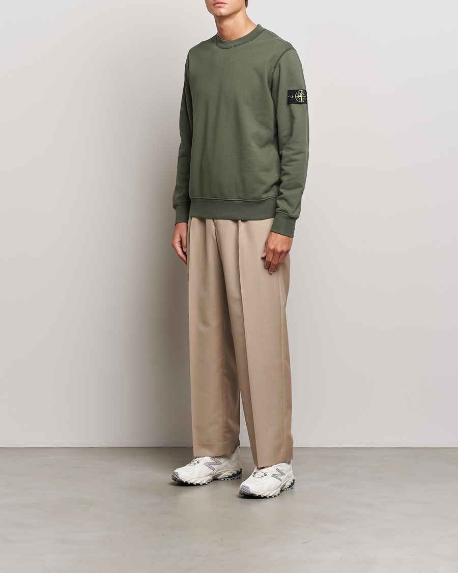 Herre | Trøjer | Stone Island | Garment Dyed Fleece Sweatshirt Musk