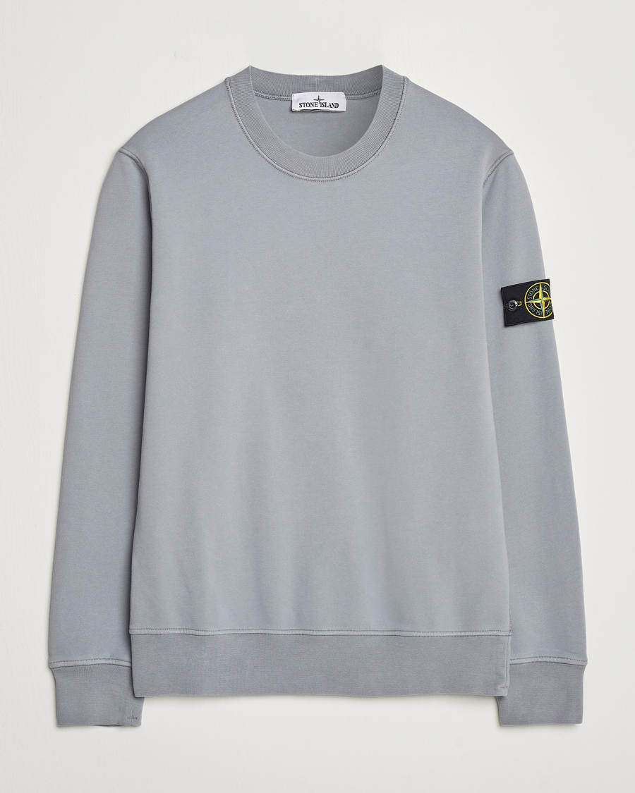 Herre | Trøjer | Stone Island | Garment Dyed Fleece Sweatshirt Grey Green