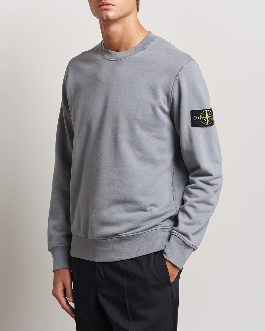 Herre | Trøjer | Stone Island | Garment Dyed Fleece Sweatshirt Grey Green