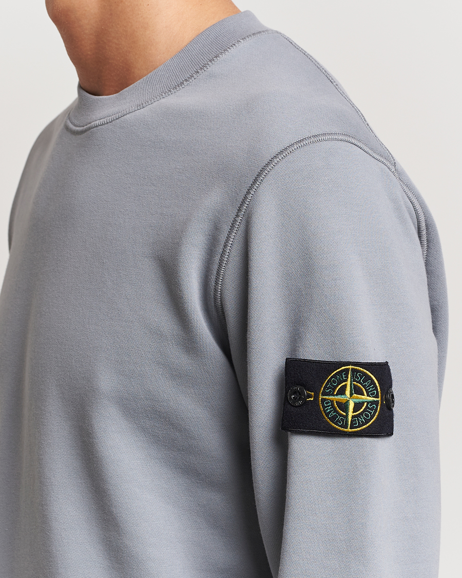 Herre | Trøjer | Stone Island | Garment Dyed Fleece Sweatshirt Grey Green