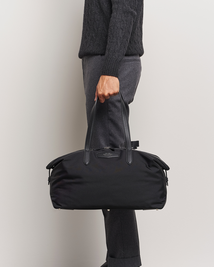 Herre | Tasker | Smythson | Canvas Norton Small Travel Bag Black