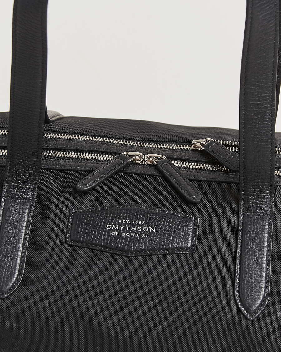 Herre | Tasker | Smythson | Canvas Norton Small Travel Bag Black