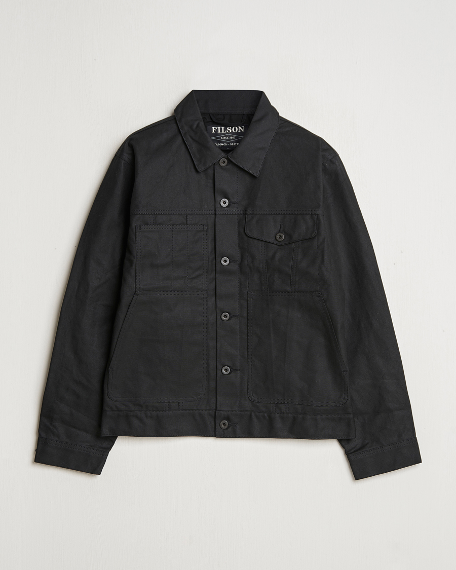 Herre | Jakker | Filson | Short Lined Tin Cloth Cruiser Black