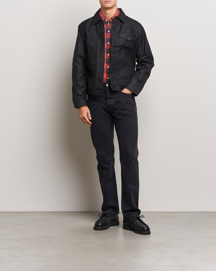 Herre | Jakker | Filson | Short Lined Tin Cloth Cruiser Black
