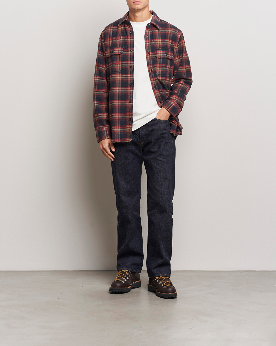 Herre | Skjorter | Filson | Vintage Flannel Work Shirt Black/Rust