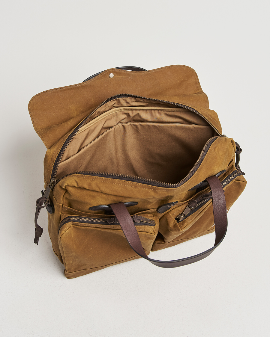 Herre | Tasker | Filson | 24-Hour Tin Briefcase Dark Tan