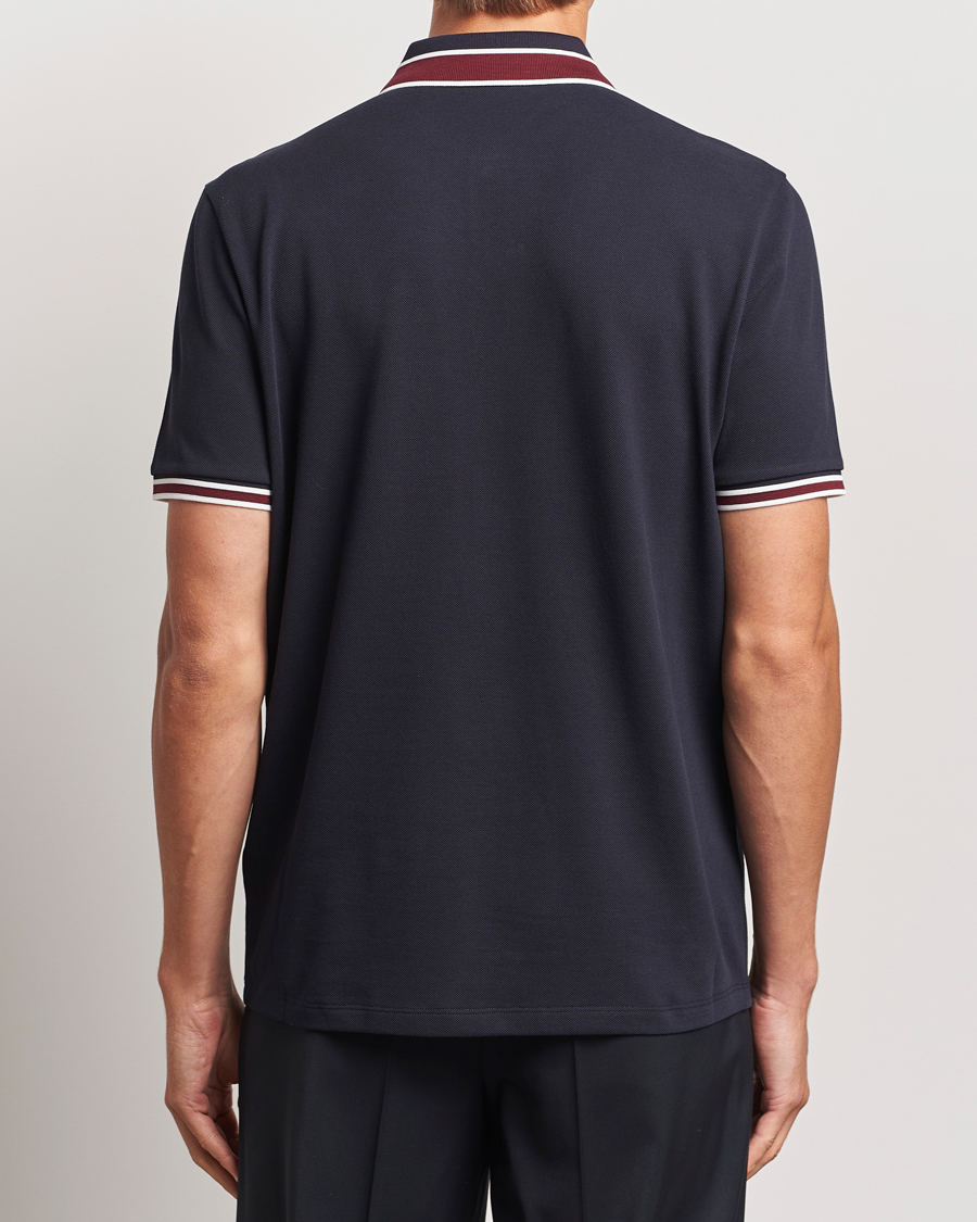 Herre | Polotrøjer | Moncler | Double Contrast Collar Polo Navy