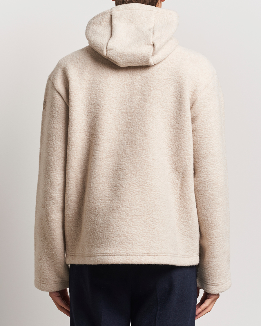 Herre | Trøjer | Moncler | Half Zip Hoodie Beige