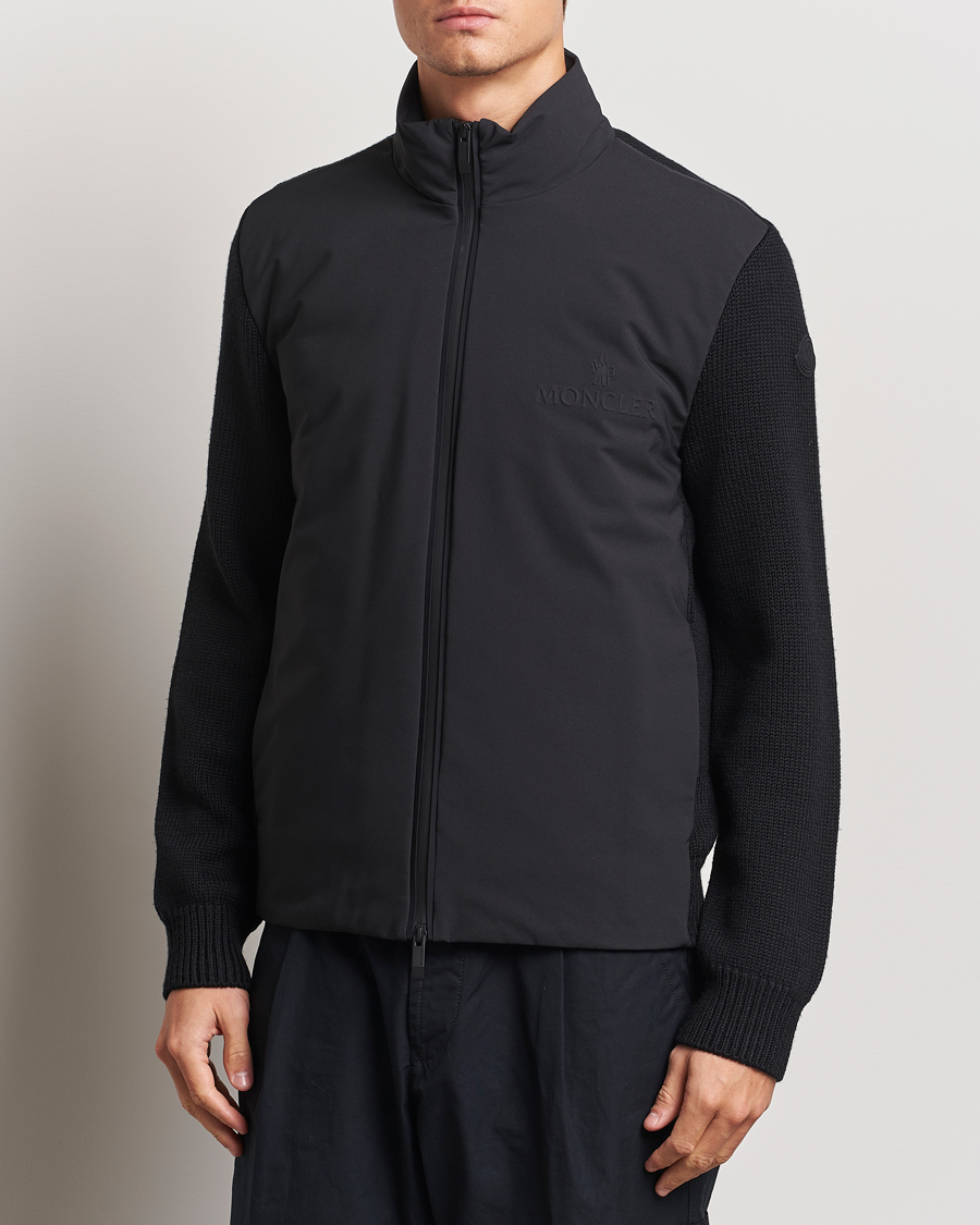 Herre | Jakker | Moncler | Hybrid Zip Cardigan Black