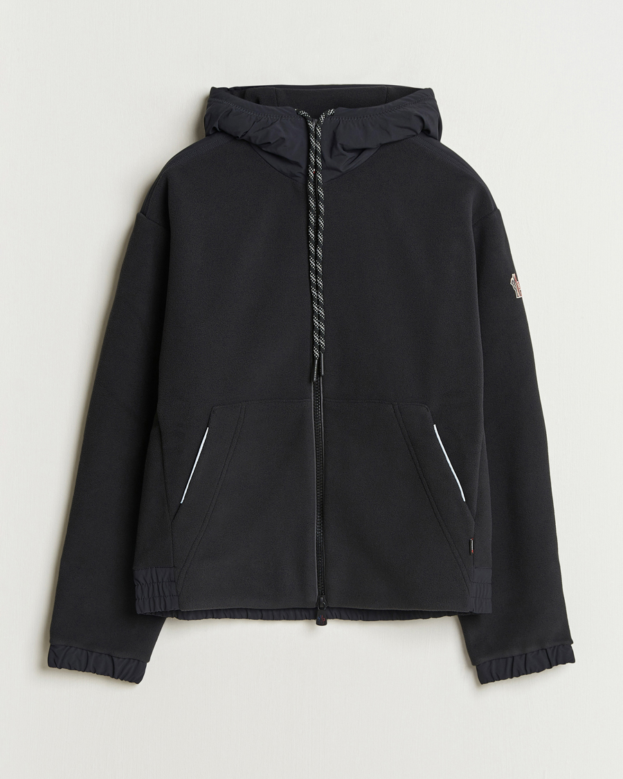 Herre | Trøjer | Moncler Grenoble | Fleece Full Zip Cardigan Black
