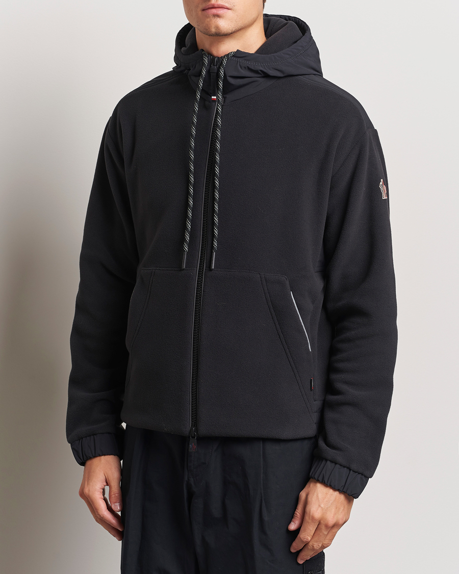 Herre | Trøjer | Moncler Grenoble | Fleece Full Zip Cardigan Black