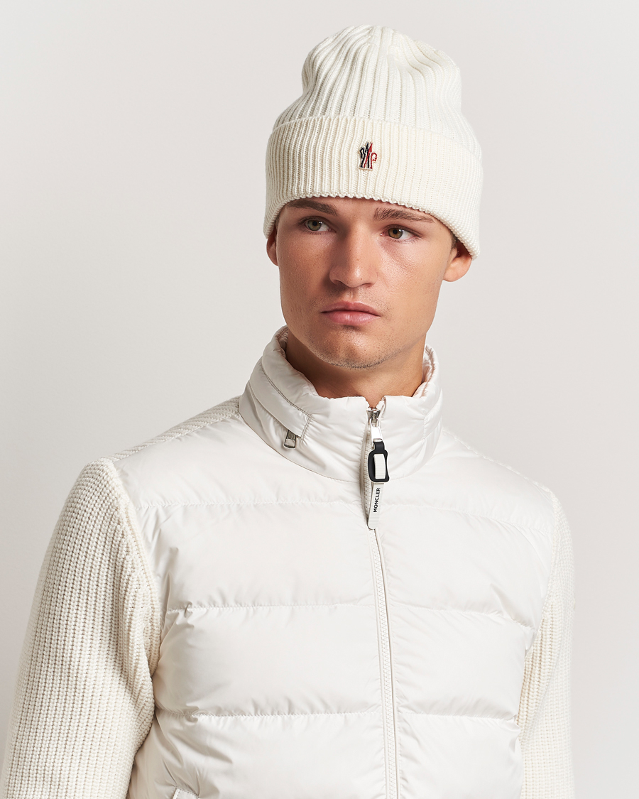 Herre | Moncler Grenoble Beretto Beanie Off White | Moncler Grenoble | Beretto Beanie Off White