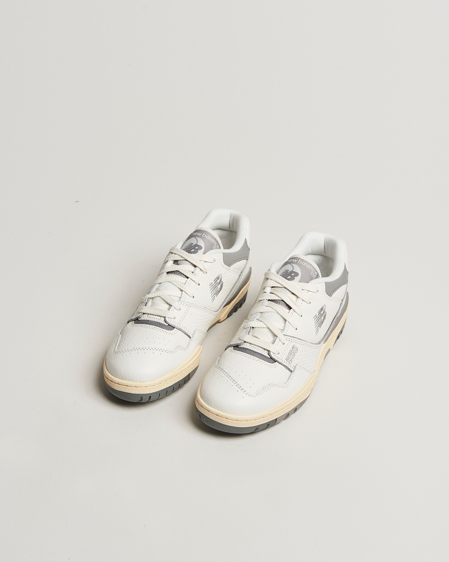 Herre | New Balance 550 Retro Tennis Sneakers White/Grey | New Balance | 550 Retro Tennis Sneakers White/Grey
