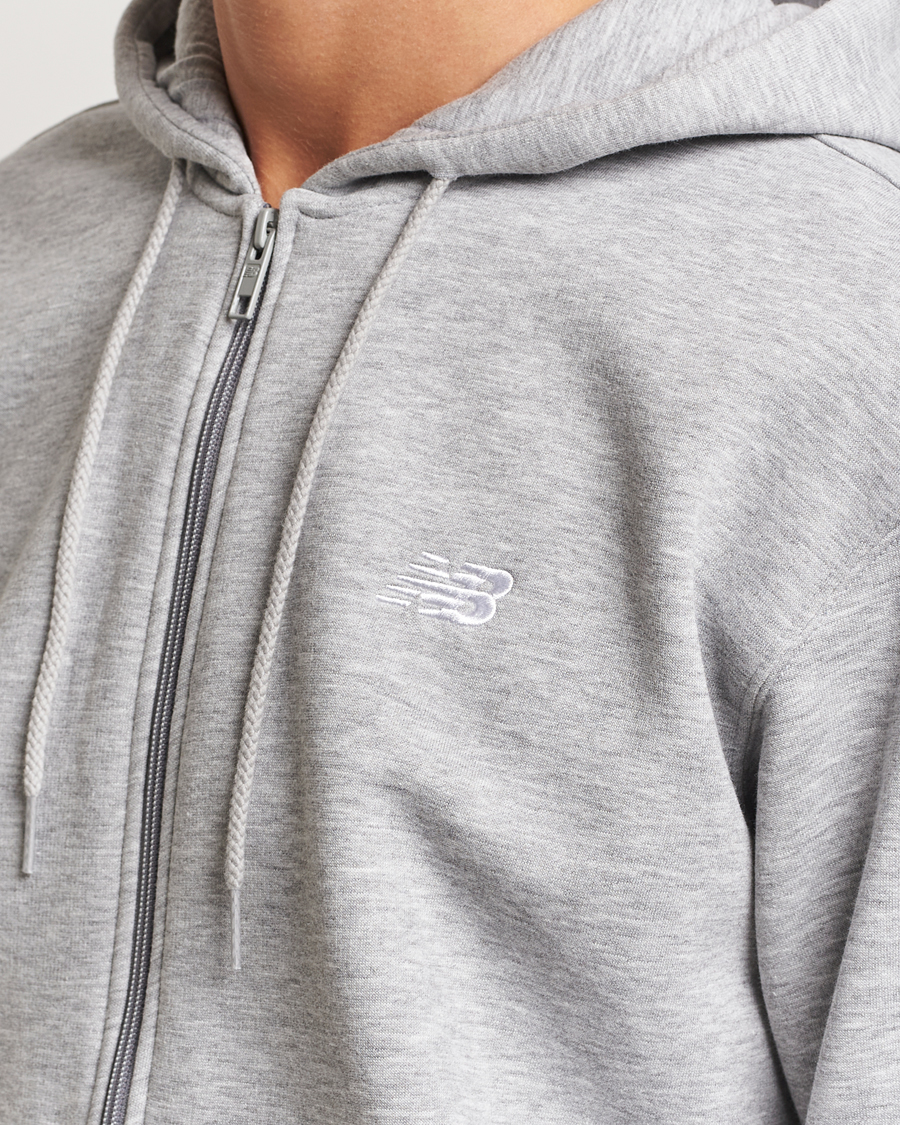 Herre | Trøjer | New Balance | Essentials Full Zip Fleece Hoodie Athletic Grey
