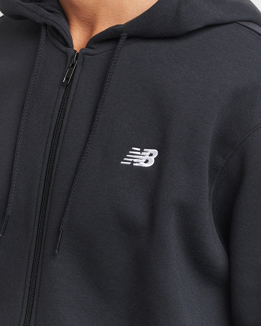 Herre | Trøjer | New Balance | Essentials Full Zip Fleece Hoodie Black