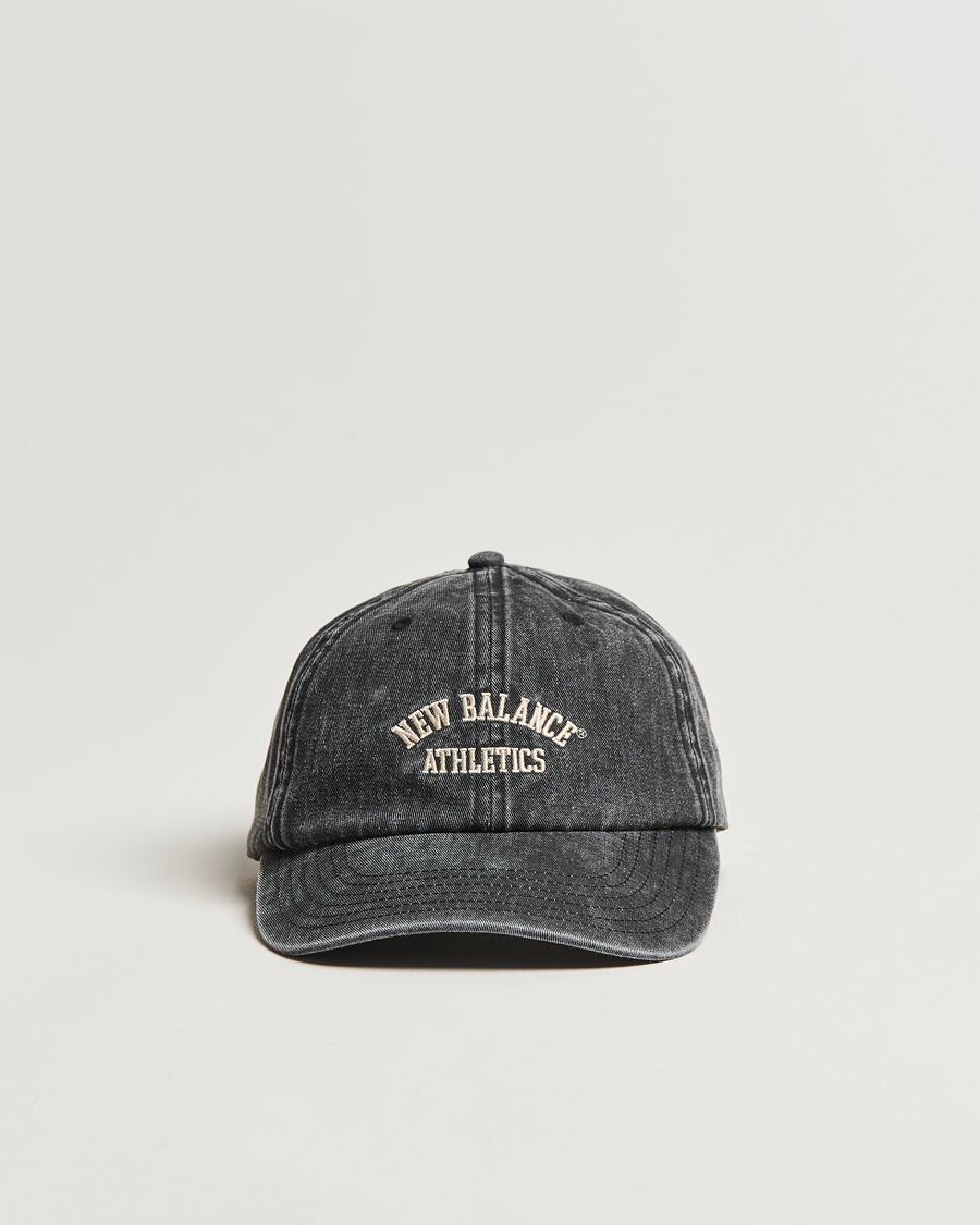 Herre | New Balance Athletics Cotton Cap Washed Black | New Balance | Athletics Cotton Cap Washed Black