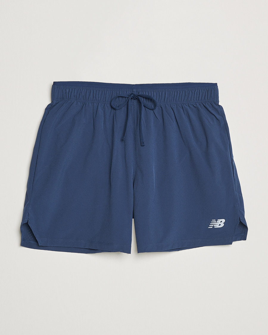 Herre | Shorts | New Balance Running | Athletics 5 Run Shorts Navy