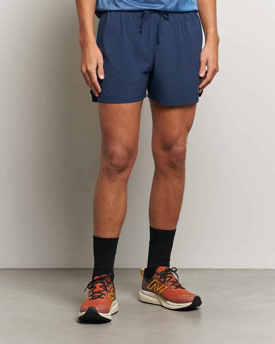 Herre | Shorts | New Balance Running | Athletics 5 Run Shorts Navy