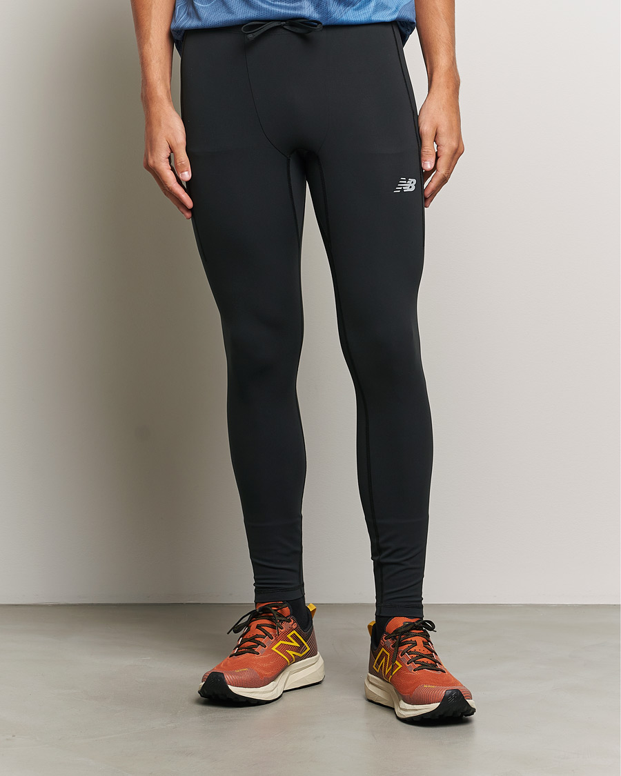 Herre | Bukser | New Balance Running | Sleek Pocket Tights Black