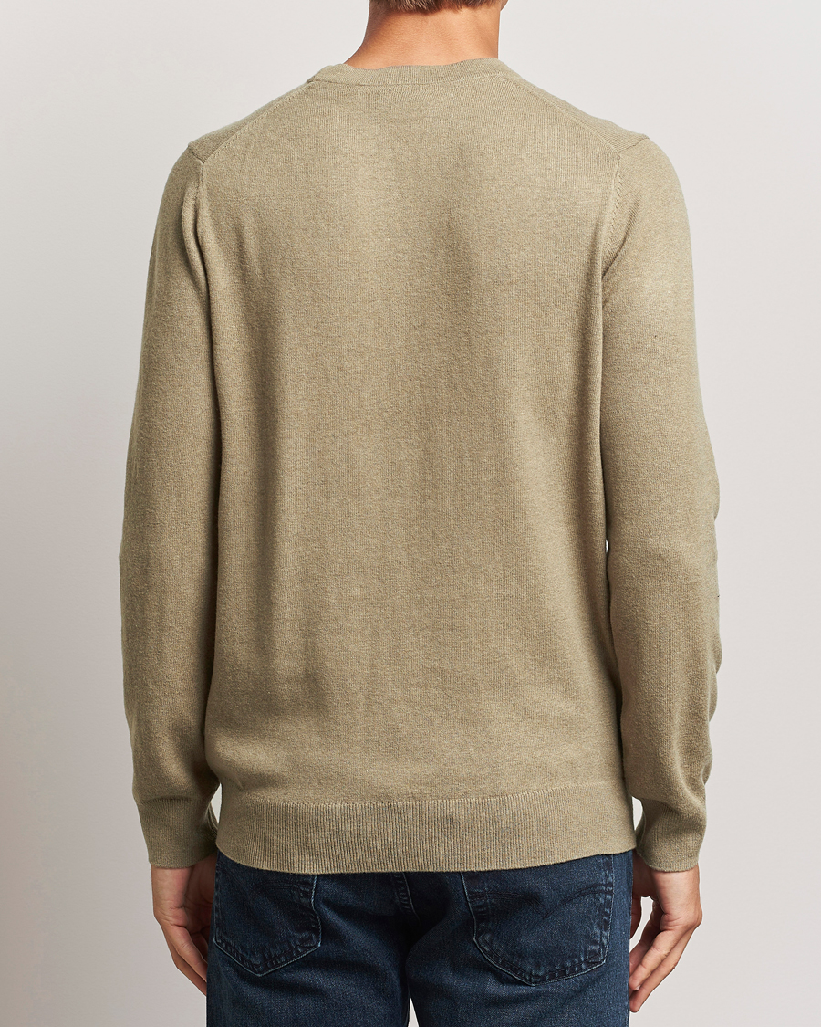 Herre | Trøjer | Lyle & Scott | Cotton/Merino Crew Neck Jumper Sage Uniform