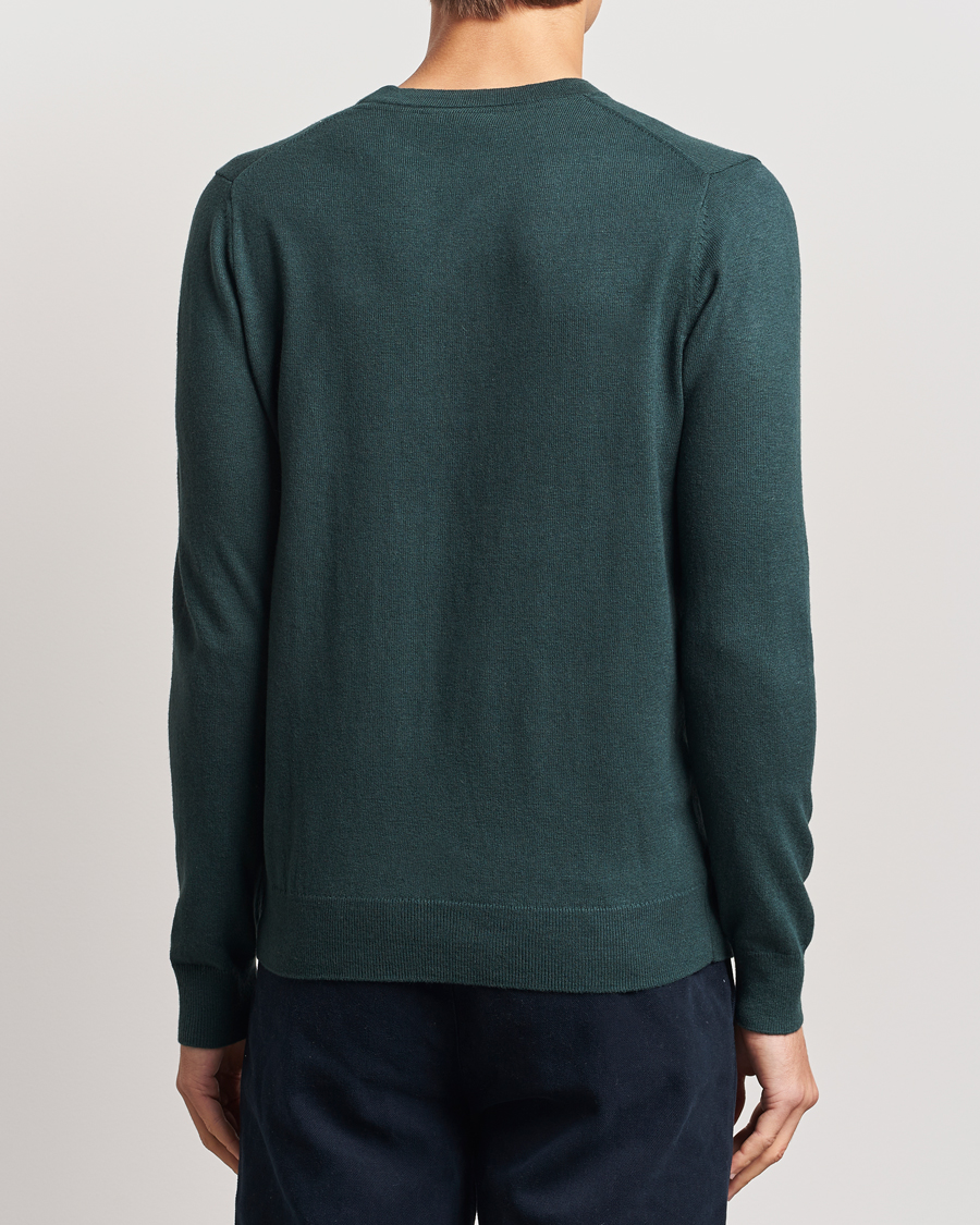 Herre | Trøjer | Lyle & Scott | Cotton/Merino Crew Neck Jumper Argyle Teal