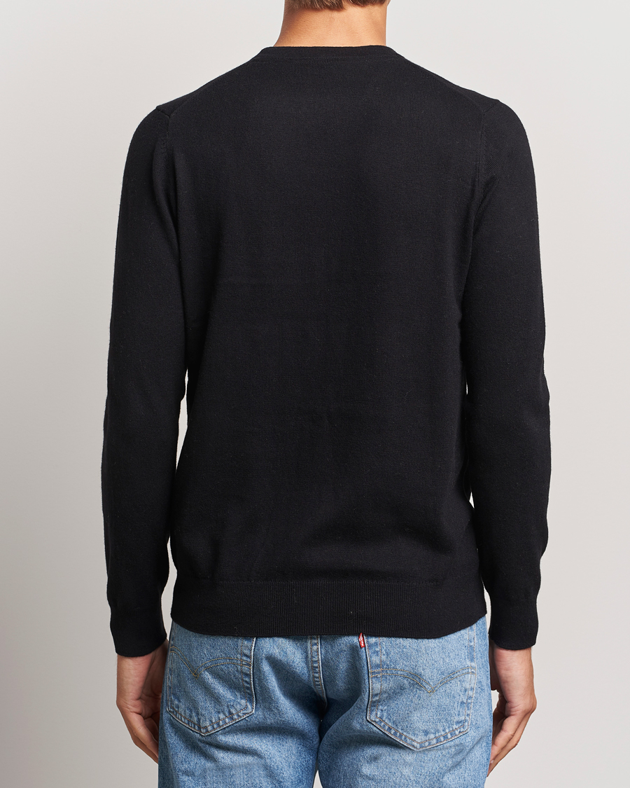 Herre | Trøjer | Lyle & Scott | Cotton/Merino Crew Neck Jumper Jet Black