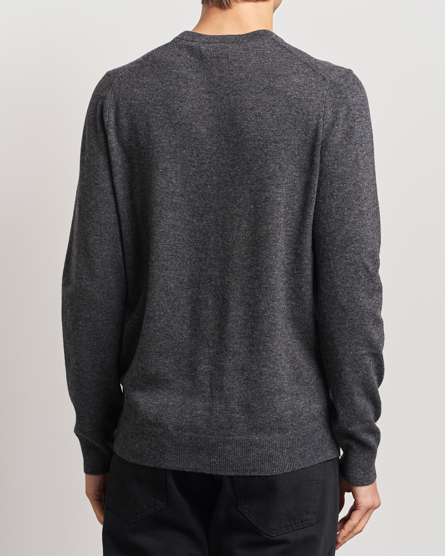 Herre | Trøjer | Lyle & Scott | Lambswool Crew Neck Pullover Charcoal Marl