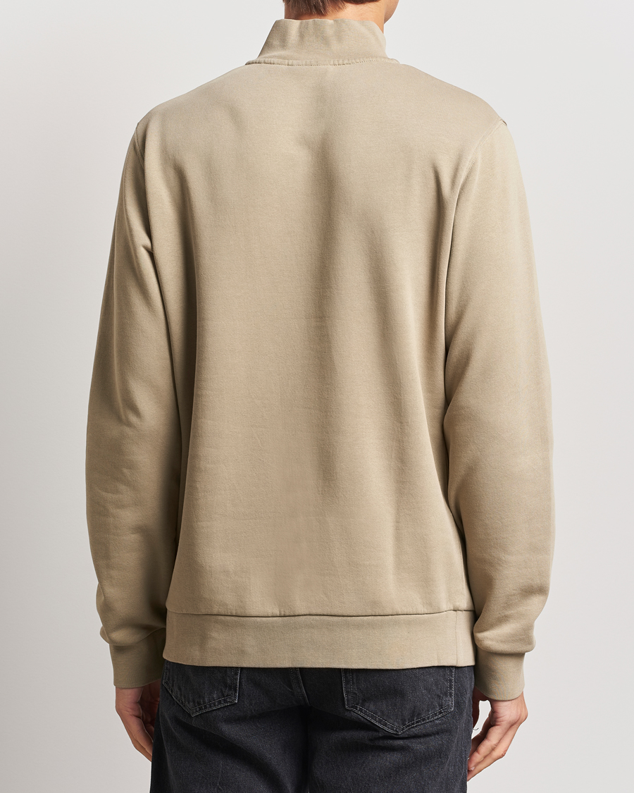 Herre | Trøjer | Lyle & Scott | Loopback Half Zip Sweater Sage Uniform