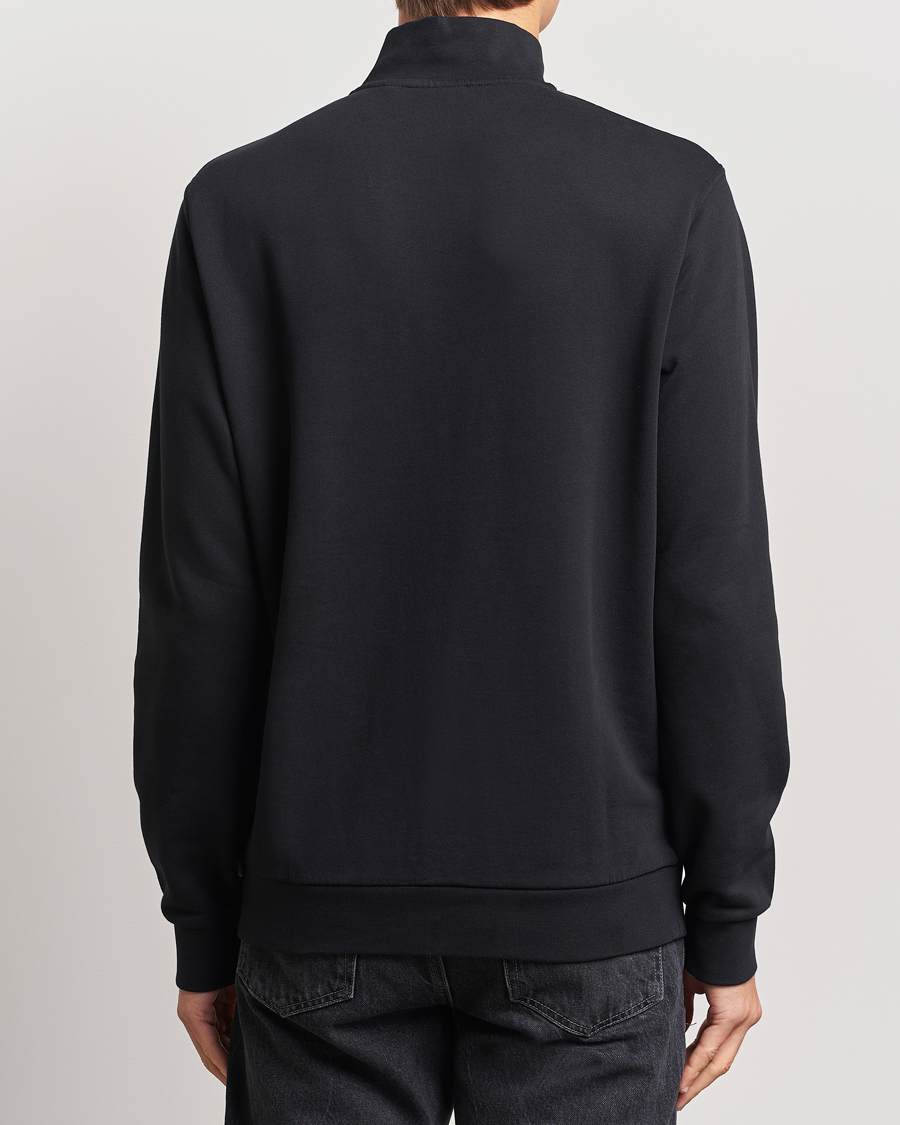 Herre | Trøjer | Lyle & Scott | Loopback Half Zip Sweater Jet Black