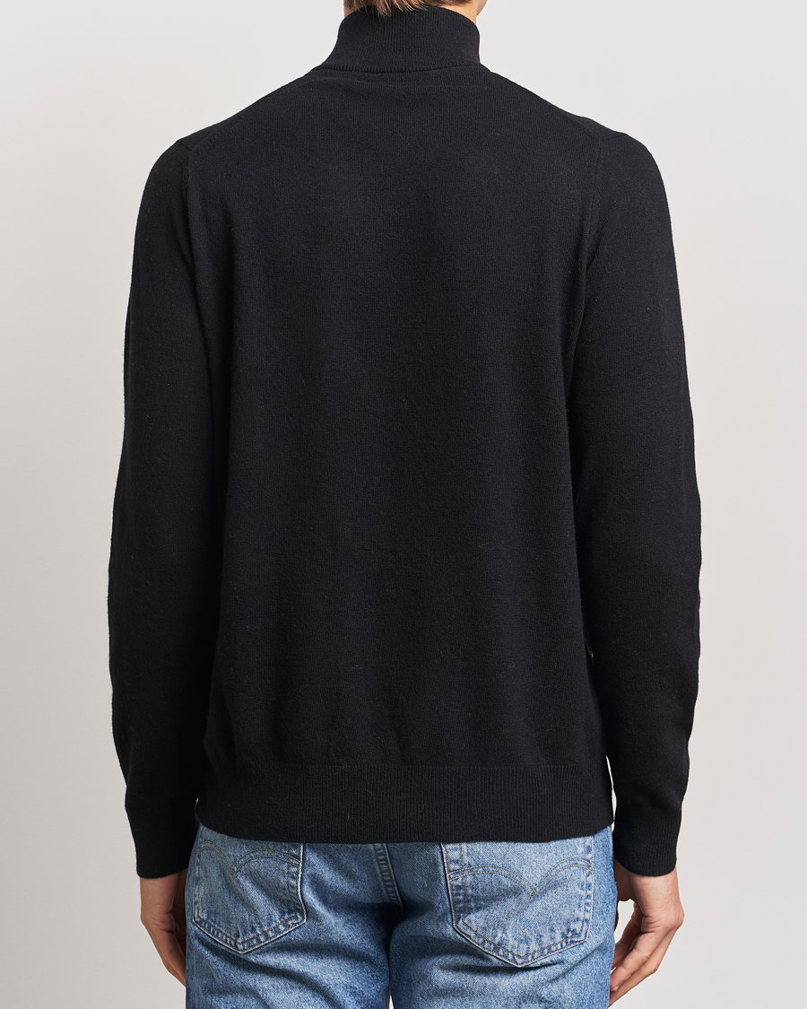Herre | Trøjer | Lyle & Scott | Lambswool Full Zip Jet Black Marl