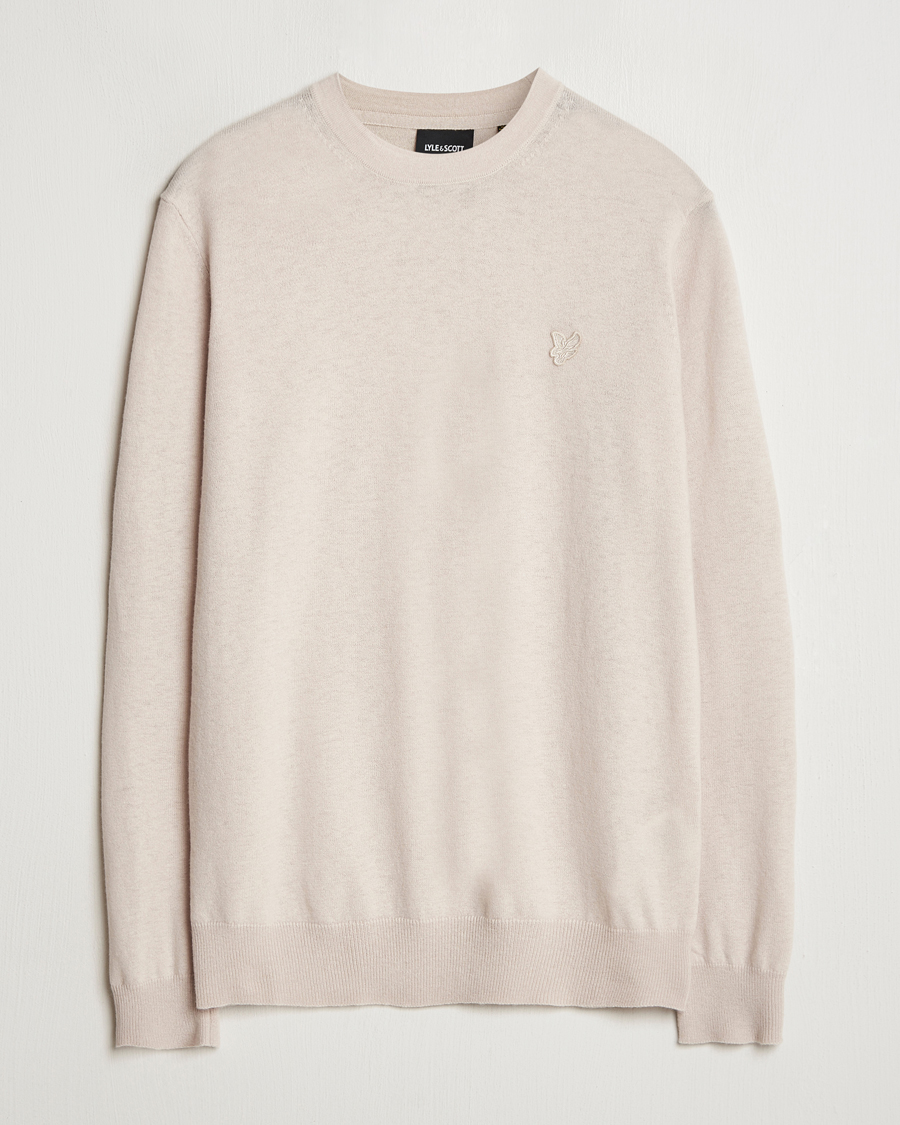 Herre | Trøjer | Lyle & Scott | Tonal Eagle Lambswool Crew Neck Cove