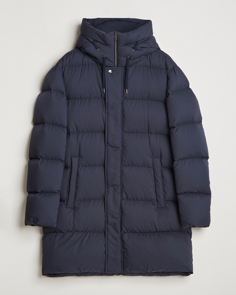 Herre | Jakker | Herno | Faux Fur Down Parka Navy