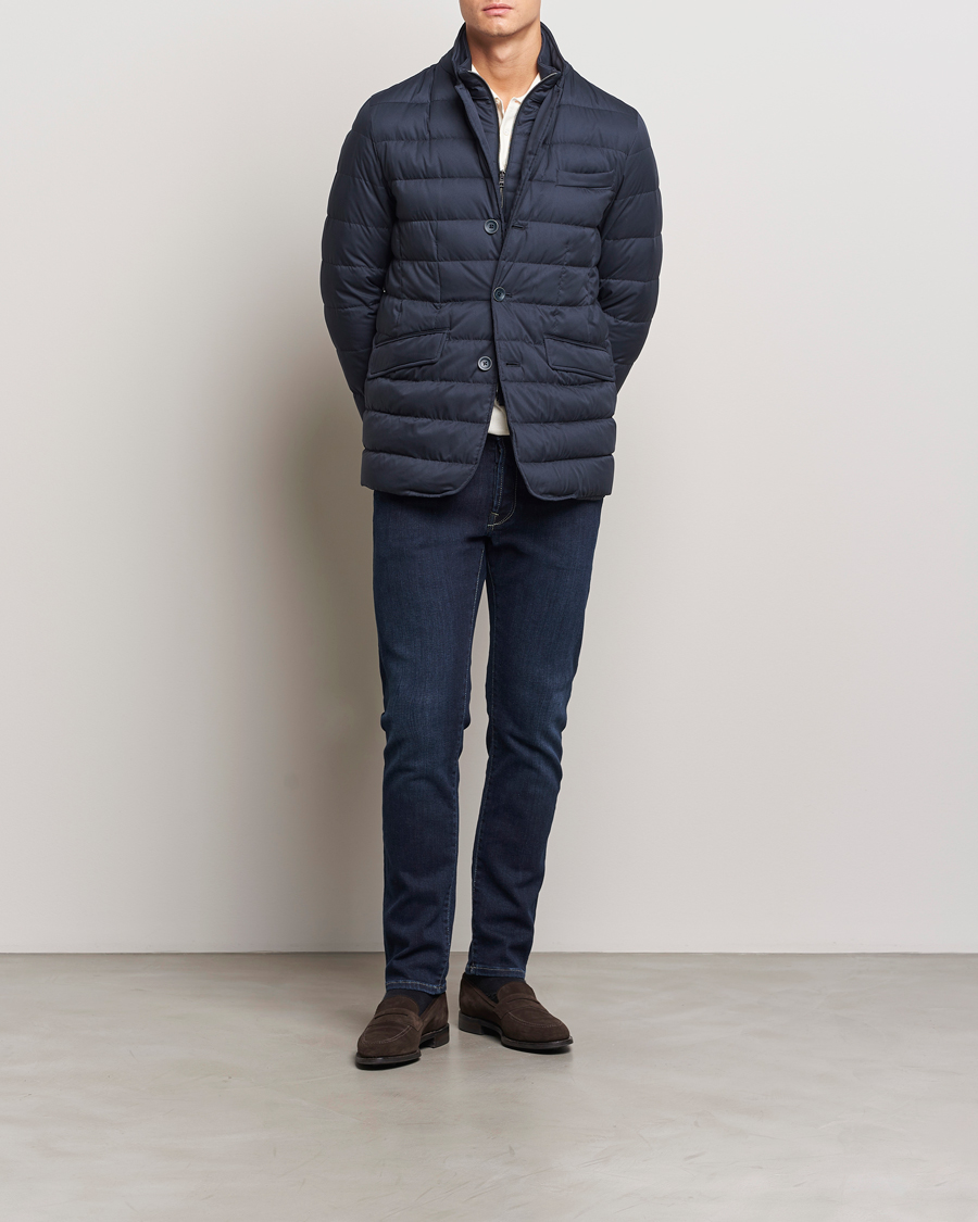 Herre | Jakker | Herno | Nylon Down Blazer Navy
