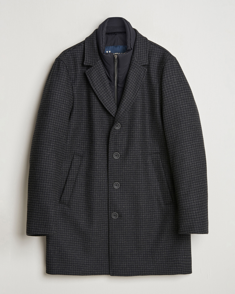 Herre | Jakker | Herno | Wool Zip Coat Charcoal