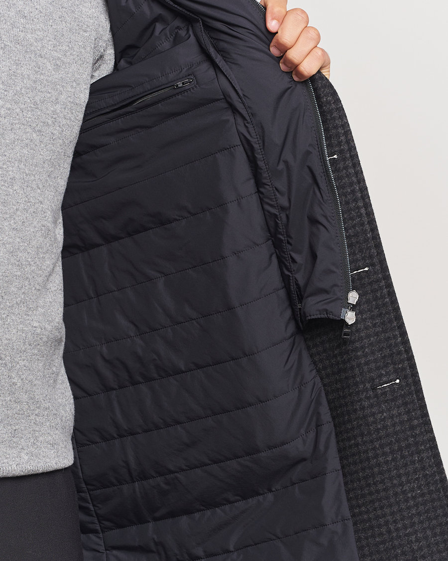 Herre | Jakker | Herno | Wool Zip Coat Charcoal