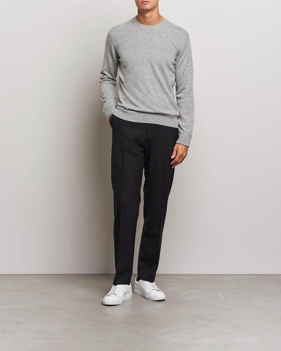 Herre | Trøjer | Orlebar Brown | Levar Cashmere Crewneck Oyster Grey