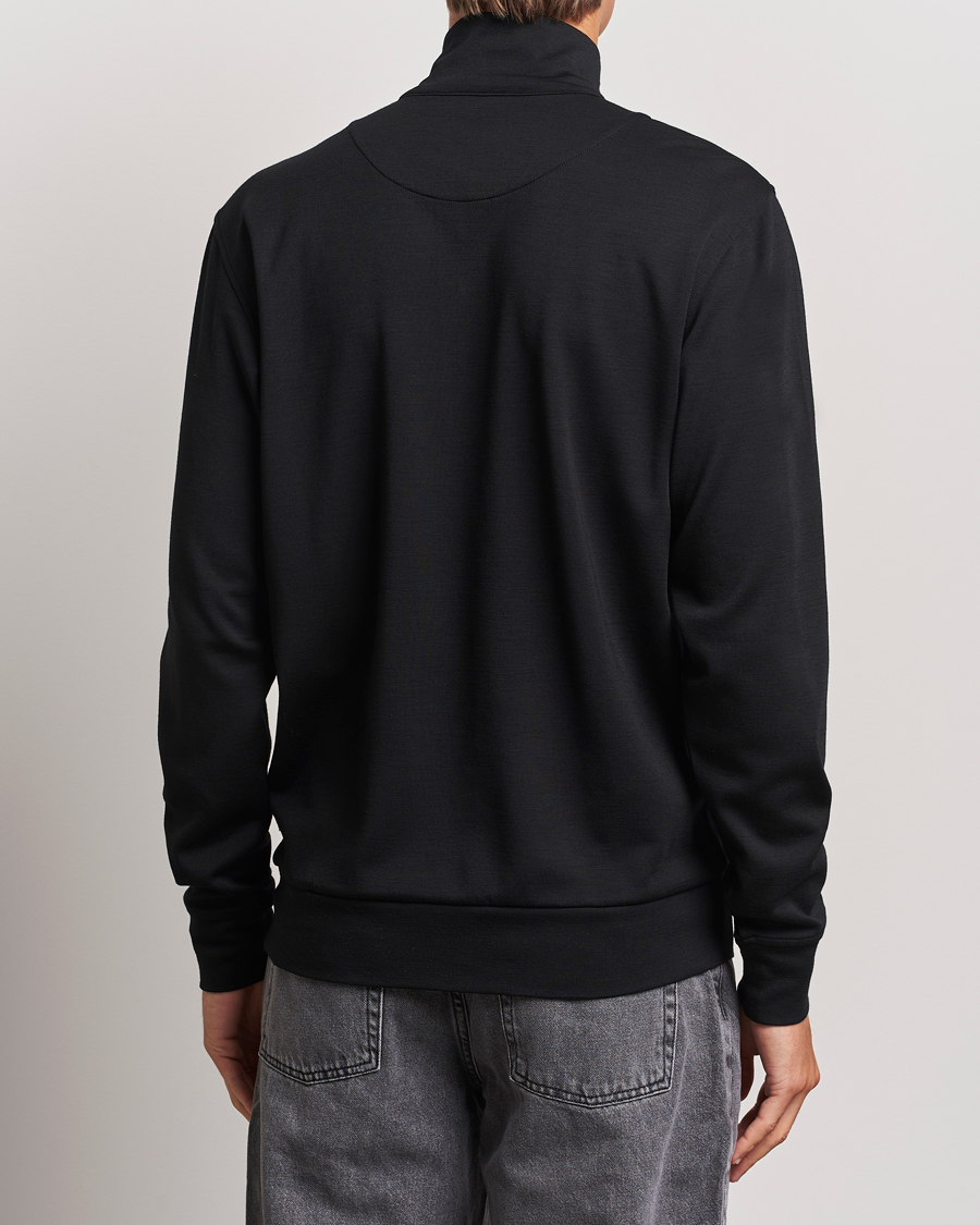 Herre | Trøjer | Orlebar Brown | Isar Graphite Merino Half Zip Black