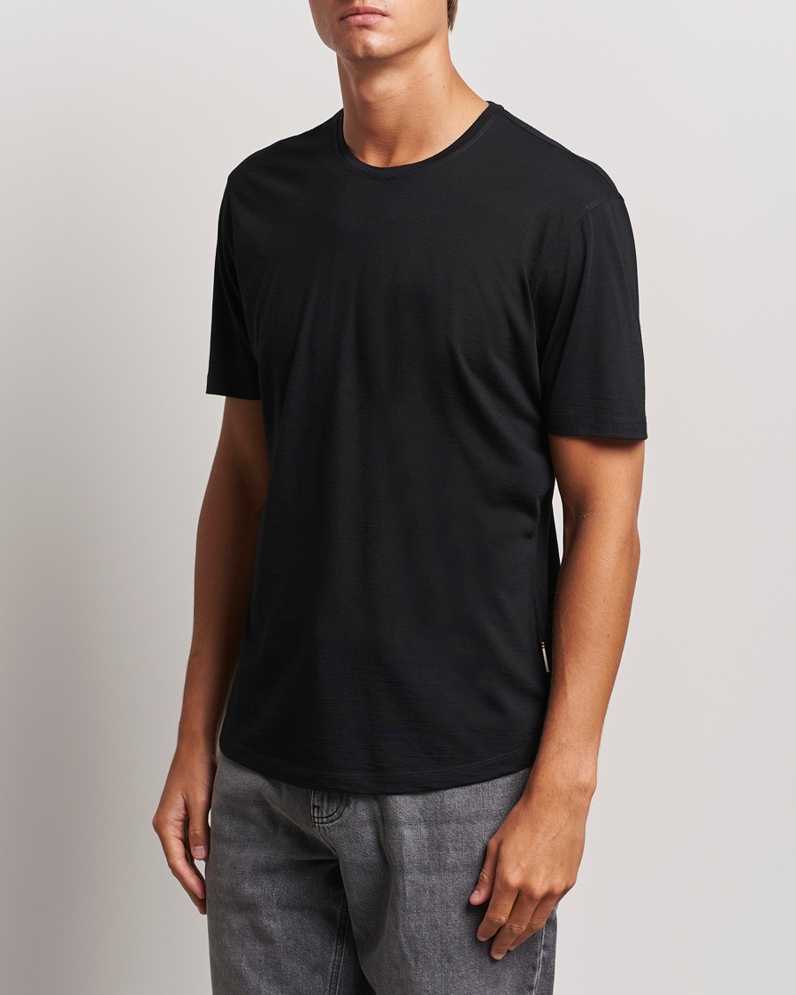 Herre | T-Shirts | Orlebar Brown | OB Lux Merino T-Shirt Black