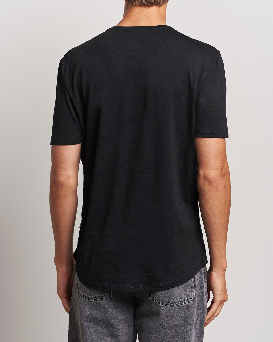 Herre | T-Shirts | Orlebar Brown | OB Lux Merino T-Shirt Black