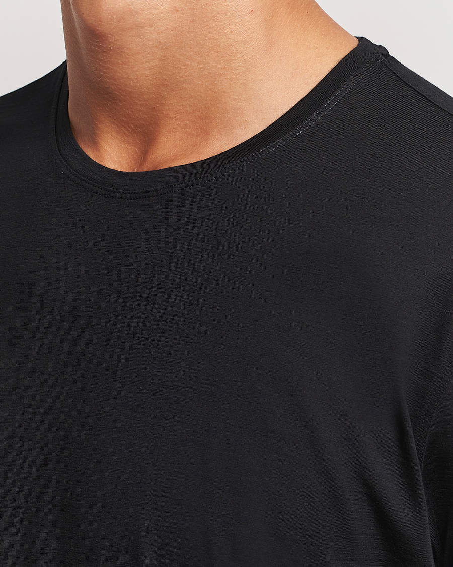 Herre | T-Shirts | Orlebar Brown | OB Lux Merino T-Shirt Black