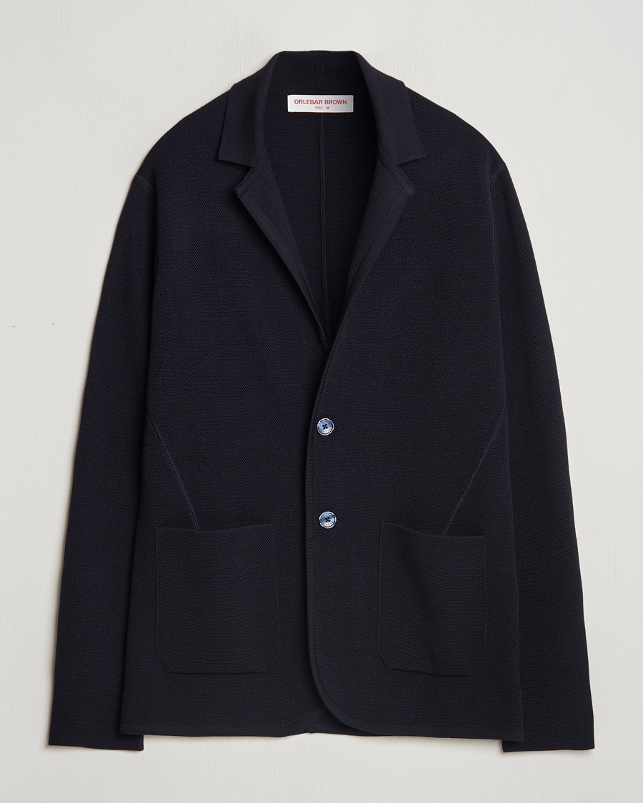 Herre | Blazere & jakker | Orlebar Brown | Reiner Textured Lightweigt Blazer Night Iris
